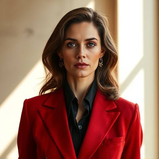 Retrato de Fernanda Oliveira, designer de moda da Alfaiataria Estrela do Sul.